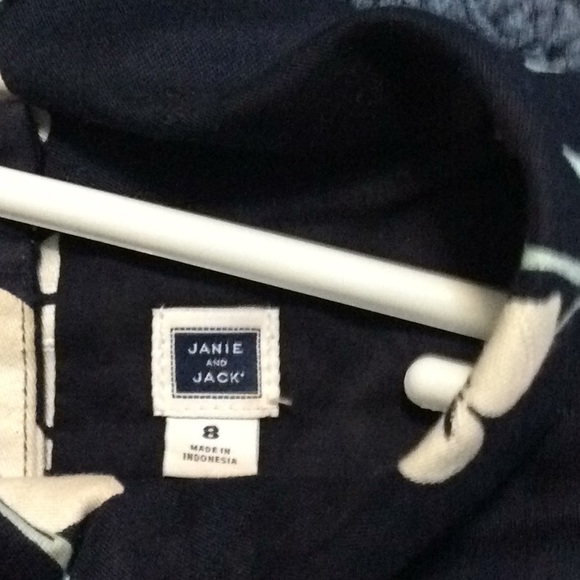 Janie and Jack blue/white/red /navy dress size 8 - Picture 2 of 2